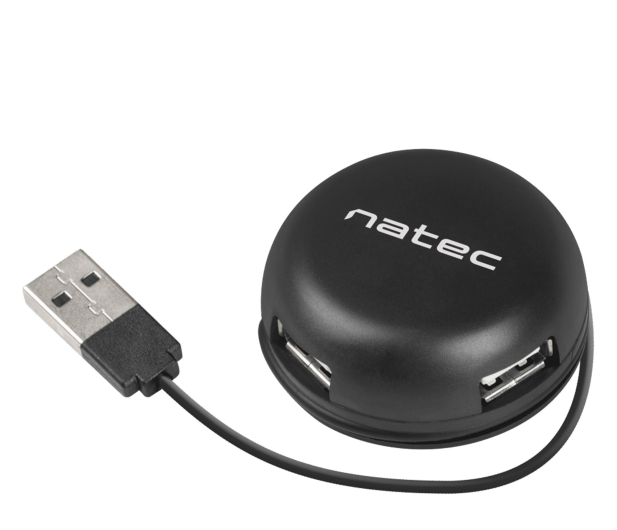 NATEC HUB USB 2.0 BUMBLEBEE 4-PORTY CZARNY NHU-1330 - 1470225 - zdjęcie 4